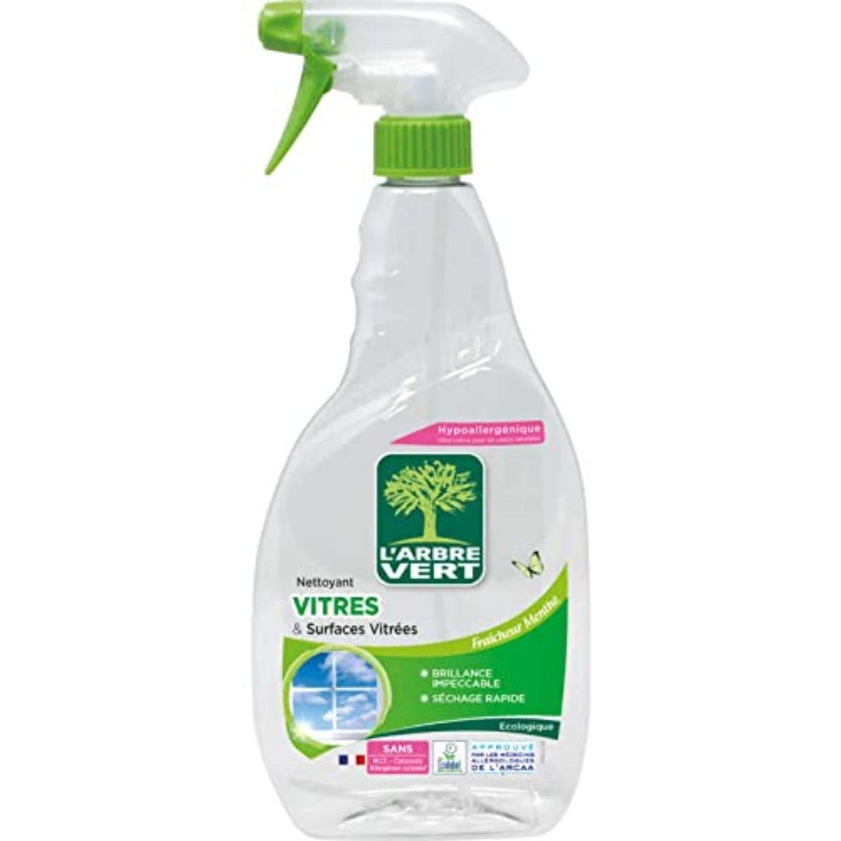 L'arbre Vert Spray do mycia okien Vitres Menthe 740ml