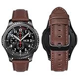 Exquisite Wechselarmband perfekte Passform und komfortabel beim Tragen. Personalisieren Sie Ihre Smartwatch ganz einfach mit diesem Lederband. Geben Sie Ihrem Gear S3 Frontier / Gear S3 Classic einen stilvollen Glanz mit diesem raffinierten Leder Armband. Sieht aus wie Sie tragen eine Uhr statt Fitness-Gizmo.