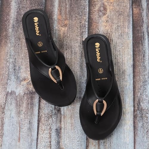 Image of inblu Stylish Fashion Slipper for Women | Comfortable | Lightweight | Anti Skid | Casual Office Footwear (BM60)