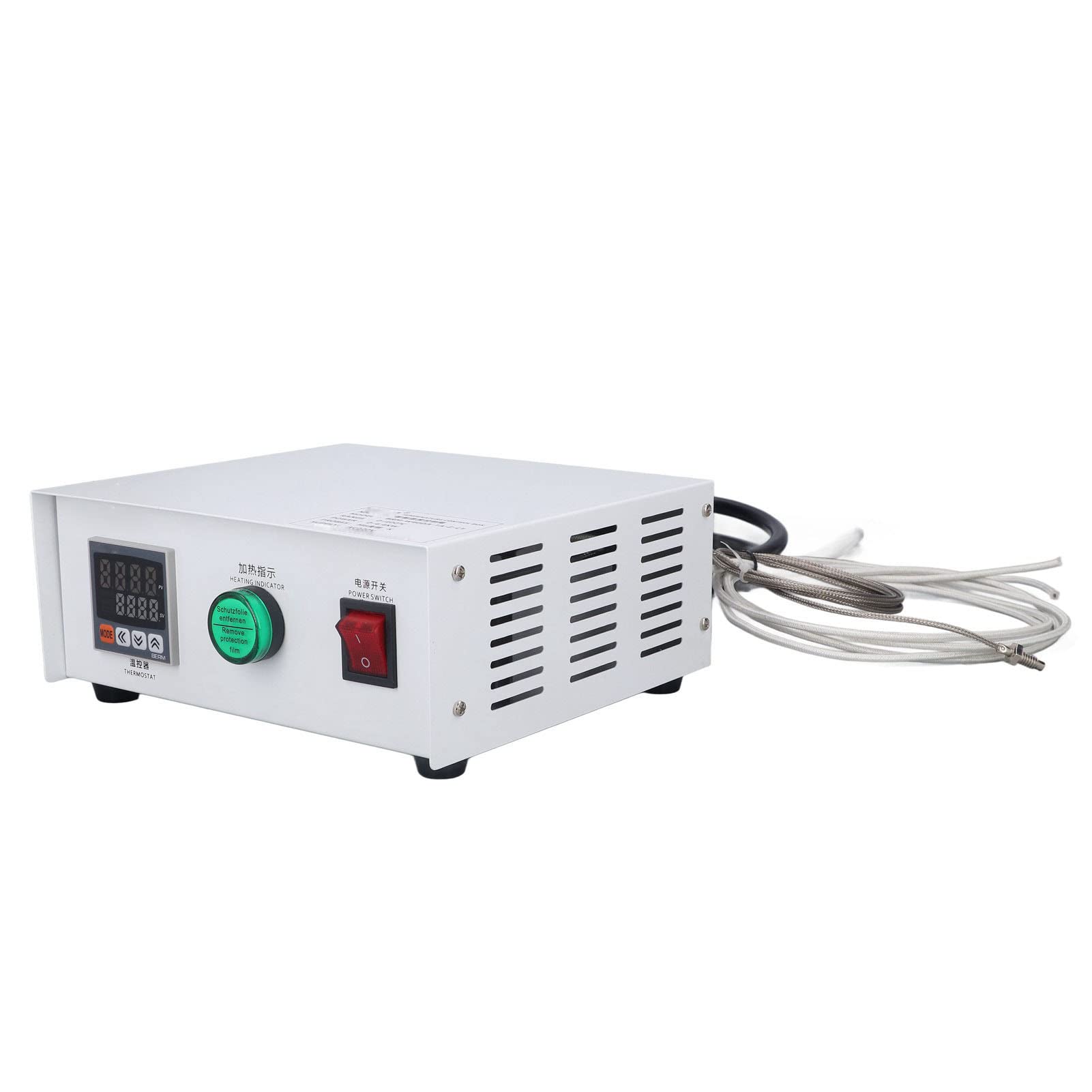 Controlador de Temperatura PID, Termostato de Pantalla Digital con Sonda de Alta Precisión M6, AC220V 0-400°C para Horno IR, Máquina de Curado UV, Maquinaria de Plástico (2m)