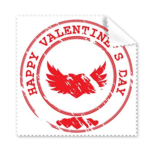 Tissu de nettoyage saint valentin avec motif cœur et ailes pour offrir un cadeau utile lot de 5