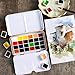 MEI COLOUR Watercolor Paint Set for Adult Artists, 24 Colors Portable Travel Solid Watercolor Palette Half Pans Christmas Gifts