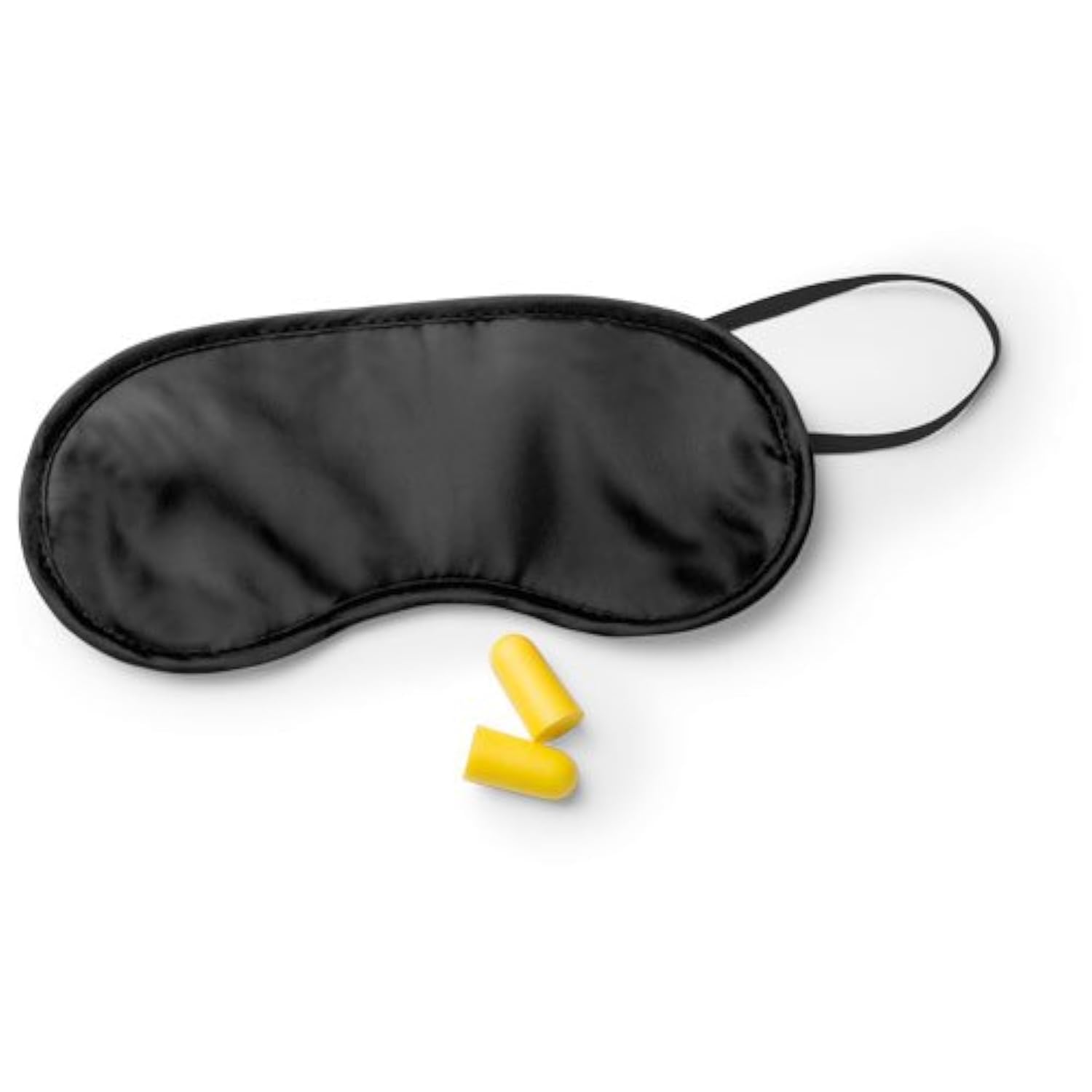 eBuyGB Colourful Eye Mask and Ear Plug Set, Black, Pack of 2