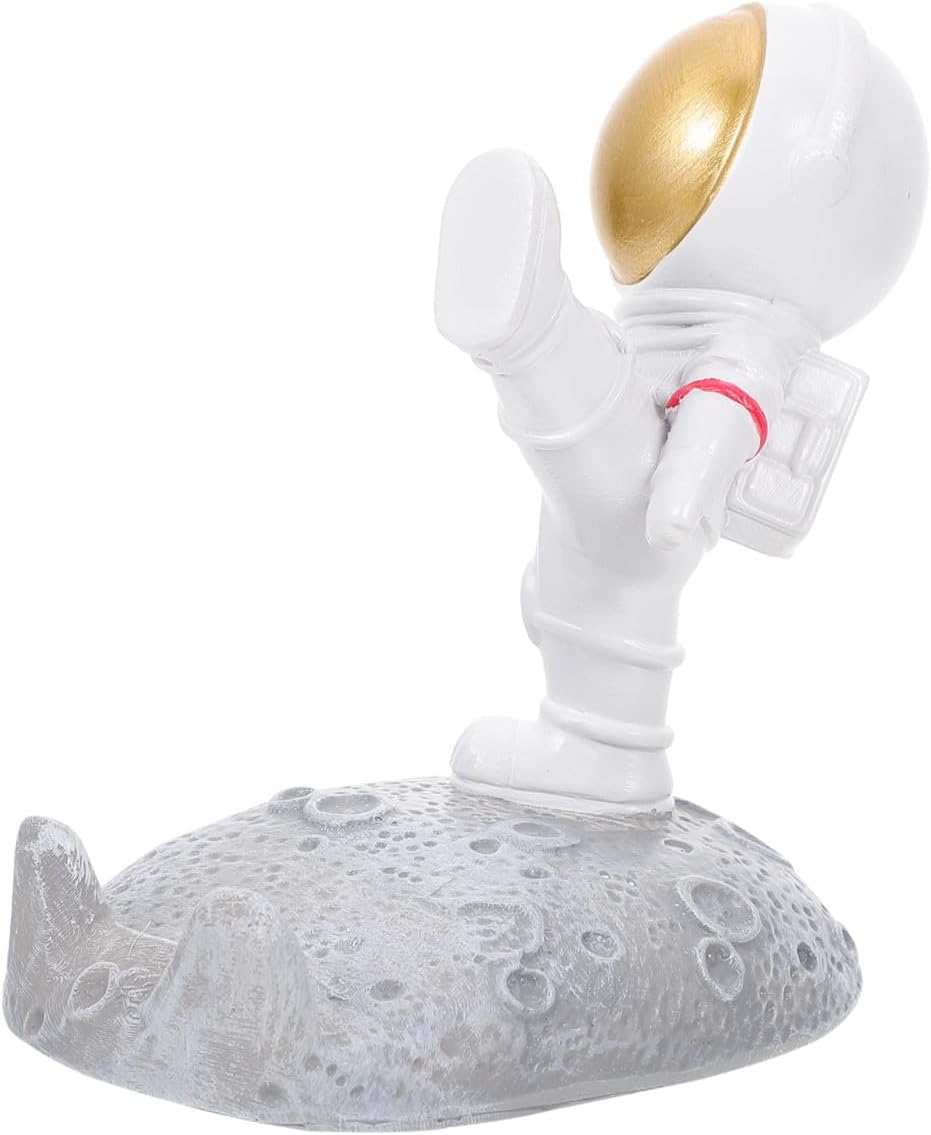 Astronaut Shape Holder Resin Desktop Ornament for Phone Display