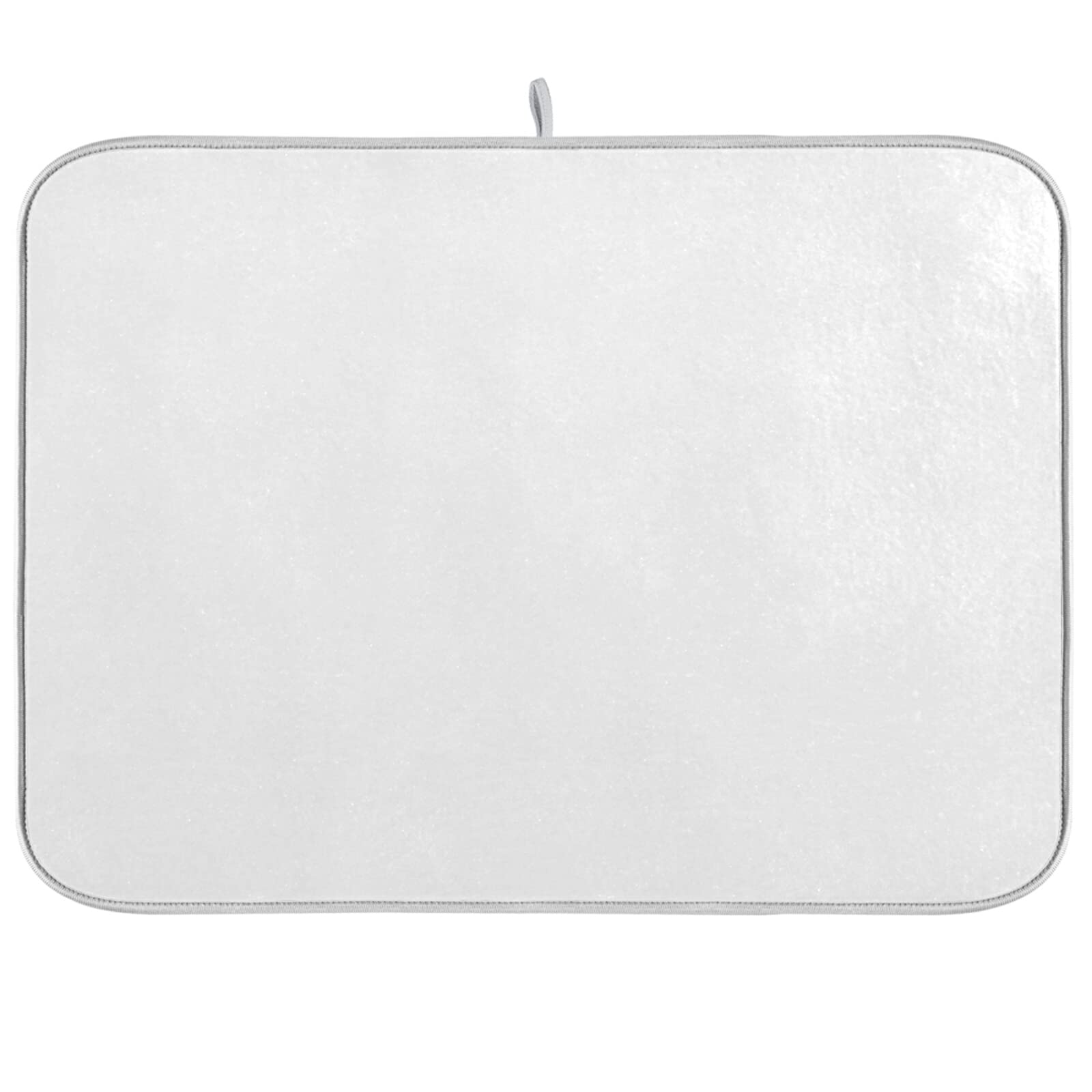 XL Abtropfmatte für Küchentheke, Mikrofaser, hitzebeständig, 45,7 x 61 cm, perfekt für Teller und Küchenzubehör, Weiß