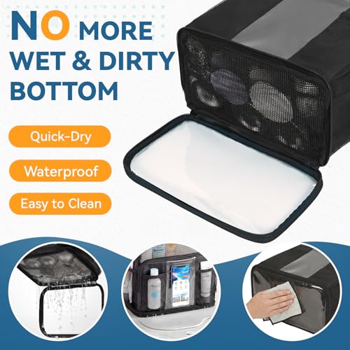 Shower-Caddy-Portable-for-College-Dorm-Hanging-Travel-Toiletry-Bag-with-Phone-Pocket-Waterproof-Bottom-CoverQuick-Dry-Mesh-Shower-BagDorm-Room-Essentials-for-Guys-GirlsCruise-Essentials-2026