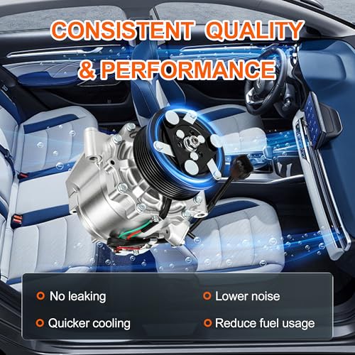 Image of 38810RRBA01 Air Conditioner AC Compressor for Honda Civic 2006-2011