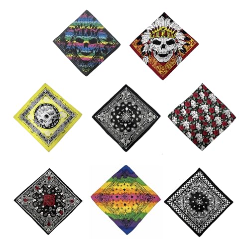 Multiuse Neckerchief Skull Print Hairband Scarf For Girls Boy Gothic Headscarf Adult Halloween Neck Scarf Accessories Novelty2