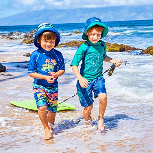 Conjunto de natação com 3 peças UV SKINZ FPS 50+ para meninos, Pirate Treasure, 5T