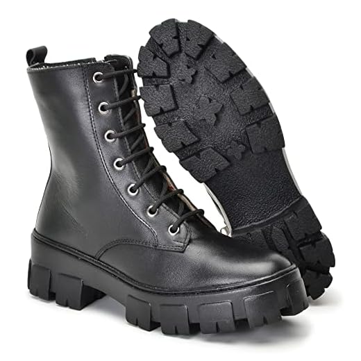 Bota Feminina cano curto couro forrada AE44 - CLA Cor:Preto;Tamanho:34