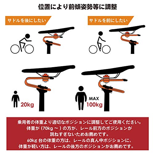 Gorix Bike Saddle Suspension Spring Steel Shock Absorber Mtb Road Bicycle (Gx-Ssp(Global Edition)) (Red) #TOP5