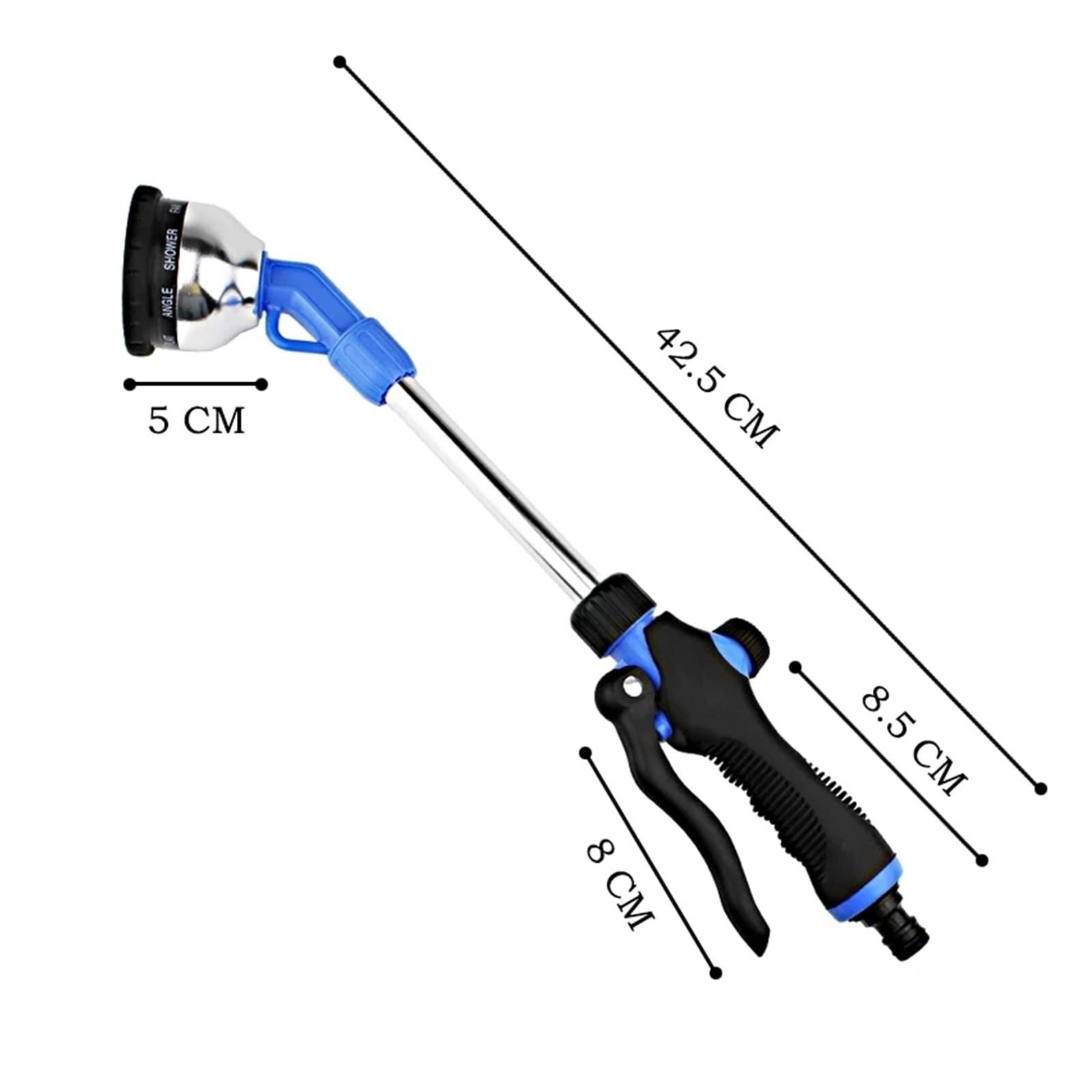 Tubo Acqua Giardino Idropulitrice ad alta pressione Spray a nove funzioni Long Pole Cleanning Car Garden Hose Lance Strumenti di irrigazione(Gun set)