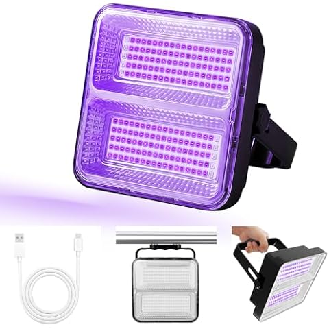 Benss 100W Rechargeable LED UV Black Light Cover
