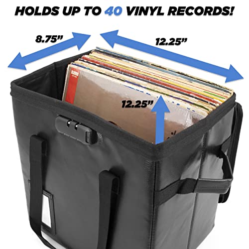 CASEMATIX Vinyl Record Case For Up To 40 Records - Image 2
