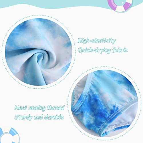 Girls Tankini Swimsuits Two Piece Bathing Suit Hawaiian Tie Dye Swimwear Set for Girls 3-16 Years4