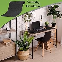 Balinco Tischläufer aus Filz abwaschbar, Läufer anpassbar 44 x 150 cm, hochwertige Verarbeitung, Modern, Pflegeleicht, Hitzebeständig (Filz Anthrazit) – Ansicht 3