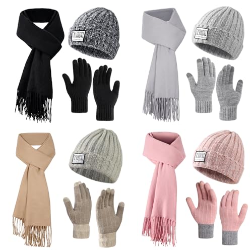 Winter Hat Scarf Gloves Set 29% Off - Only $4.26