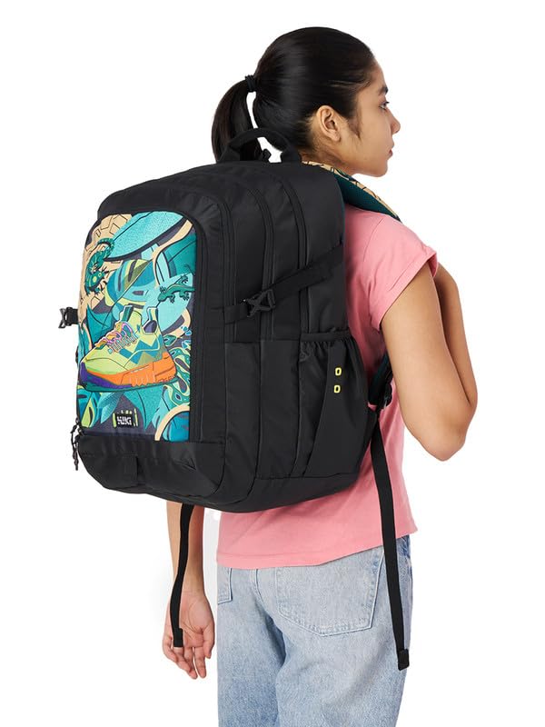 Image of Wiki Stylish Unisex Backpack | Tribe 4 Durable & Lightweight backpack for Men & Women | Laptop Backpack for Office, Gym, Travel (40 Litre, Black)