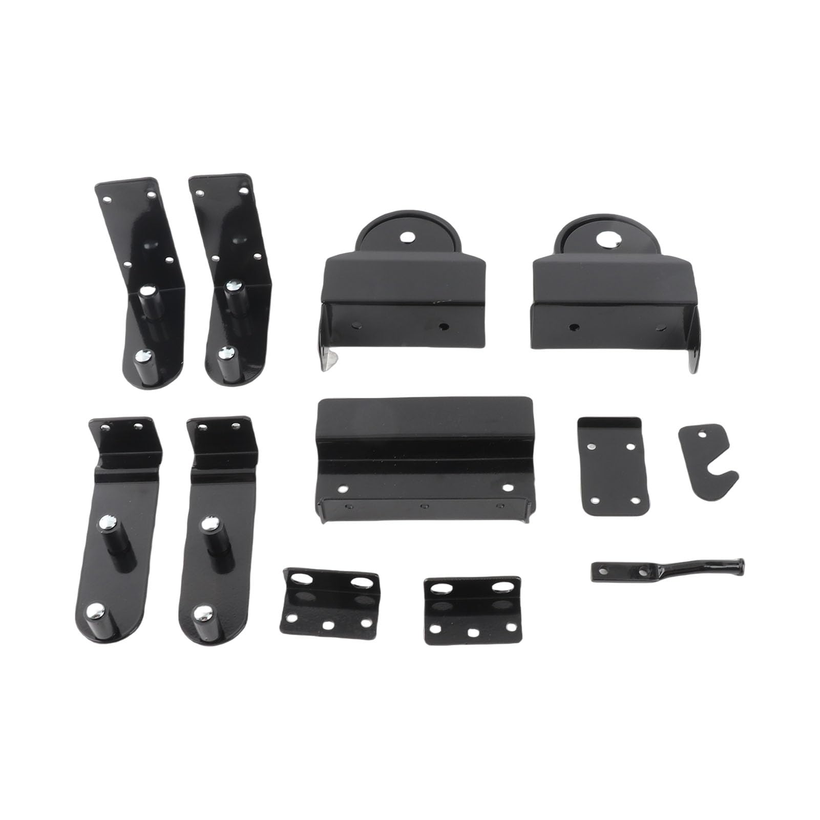 Topiky Kit Hardware per Cancelli Scorrevoli per Carichi Pesanti, Accessori per Cancelli a Rulli con Cuscinetti a Sfera, Kit Rulli per in Acciaio Al Carbonio Chiusura della Porta Stabile e Liscia