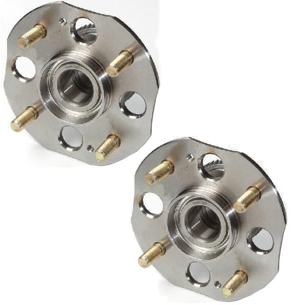 Image of TRQ Rear Left and Right Wheel Bearing and Hub Assembly Set 2 Piece Compatible with 1998-2002 Honda Accord L4 2.3L