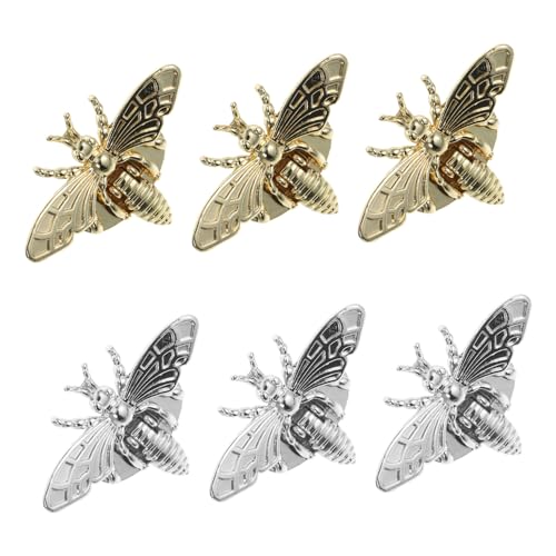 COSMEVIVI Fermoirs De Paquet à Main Abeille en Alliage Métal Solide, 6 Pièces, Cadenas pour Paquet à Main, Accessoires Remplacement, Usage Quotidien Professionnel