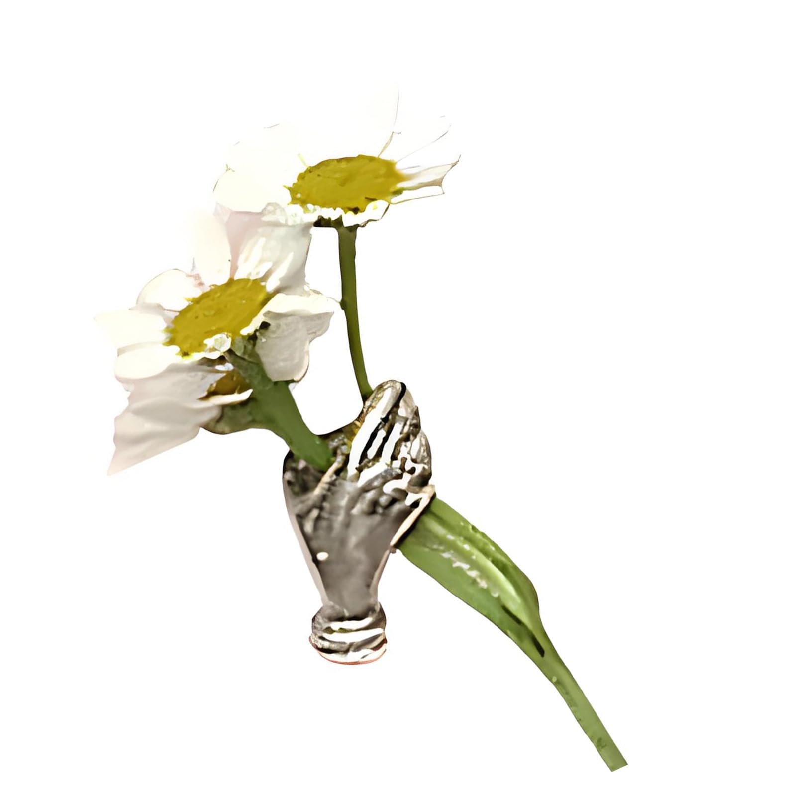 Ljmyy Elegant Handheld Flower Lapel Pin Sturdy Alloy Stylish Handheld Corsage For Stylish Outfit Accessories