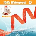 Vivifying Une laisse pour chien imperméable, 6FT Durable PVC Lead d'entraînement avec poignée rembourrée Great pour les petits chiens de taille moyenne Entraînement, marche, plage et lac (Orange)