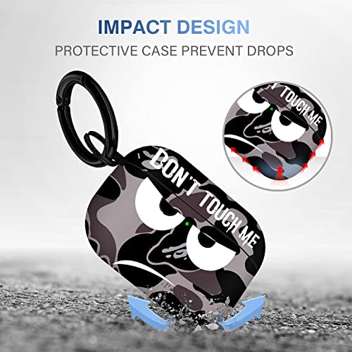 Image of for Airpods Pro 2nd Generation Case 2022, Don't Touch Me for Airpods Pro 2 Cover with Keychain /Lanyard Soft Cute Shockproof Cover for Women Men Compatible Apple AirPod Pro 2 (Grey)