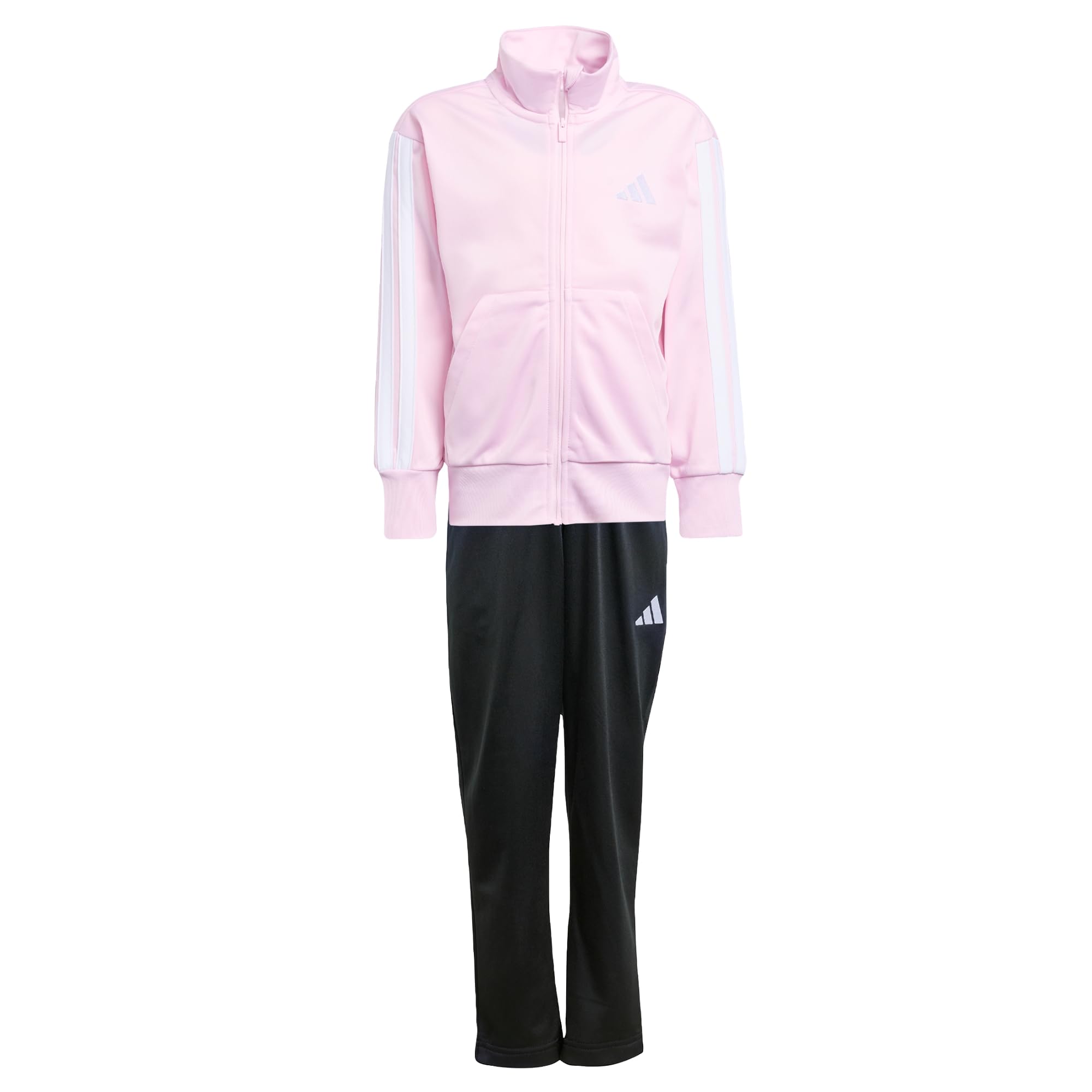 adidas Unisex Kids ESSENTIALS CLIMACOOL TRACKSUIT, clear pink/white/white, 6-7 Years