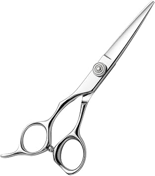 AOLANDUO Left-Handed 5.5-Inch Precision Hair Shears for Barbers & Stylists VG10 Steel, CNC Pivot, Ergonomic Offset Handle Designed Exclusively for Lefties