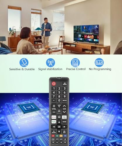 Télécommande de remplacement Samsung sans programmation requise pour série RU - 4