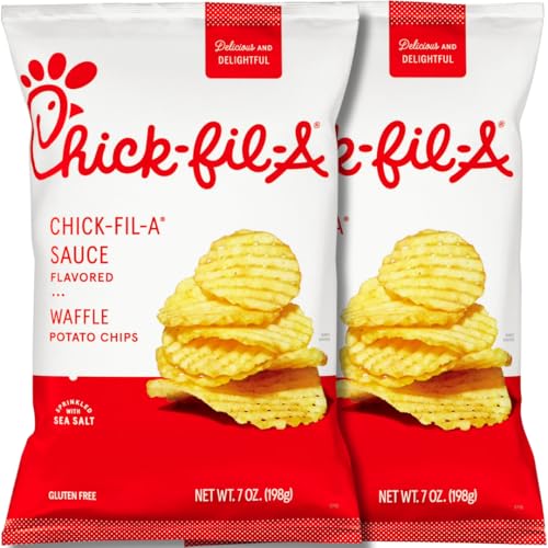 chikfila Sauce Flavored Waffle Potato Chips – 7 oz Bags