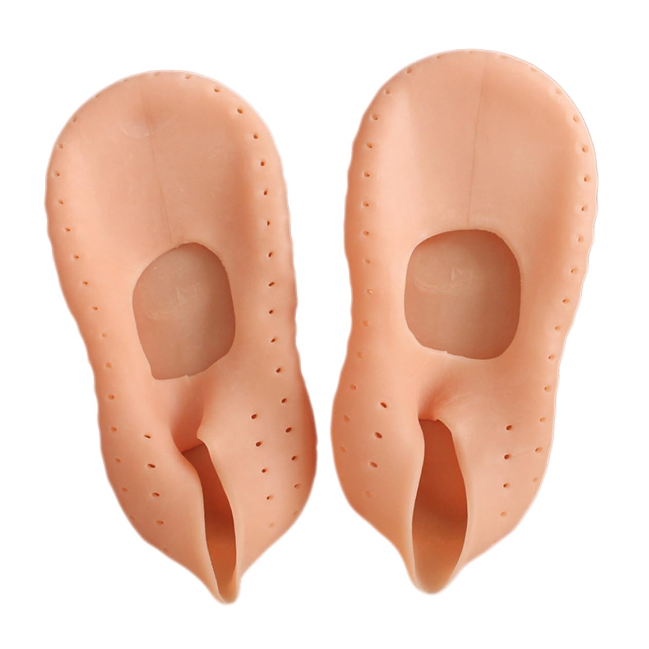 Healeved Elastic Room Beach Socks Set Socks in Skin Tone Anti-Slip Lightweight m Size 2 Pairs