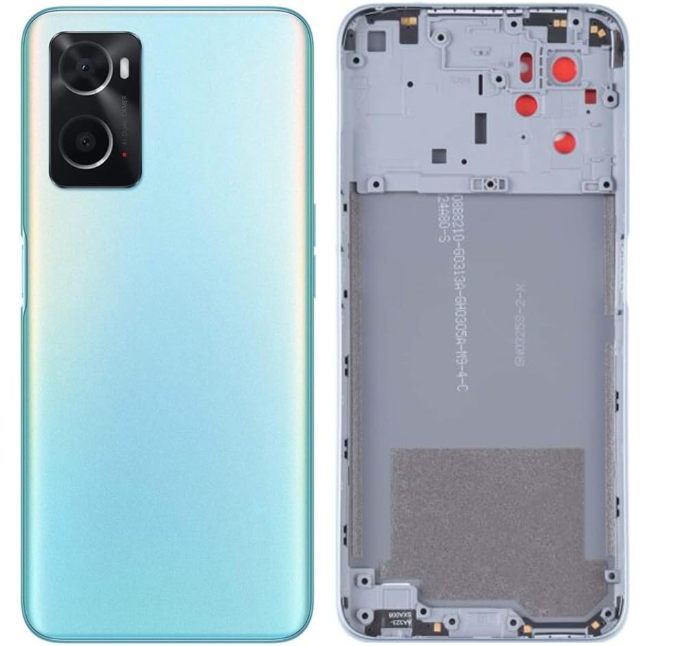 BACKER THE BRAND Compatible WithOppo A76 Replacement Full Body, Back Panel with Side Frame, Cmera Glass, Power Volume Button Green-image-30