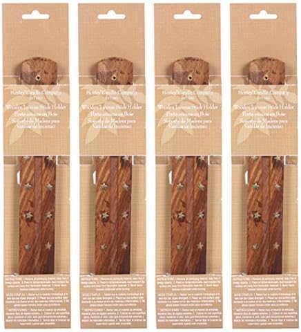 Hosley Candle Company Set of 4 Wood Incense Stick Holders - 10 Long by Hosley Candle Company