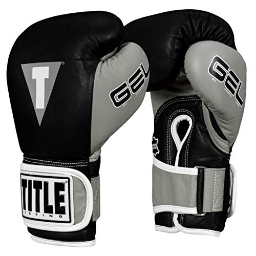 Title Boxing Gel World V2T Bag Gloves, Black/Silver, X-Large #TOP30