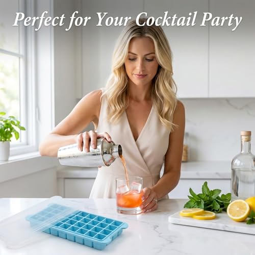 Molde para cubitos de hielo con tapa 36 celdas miniatura 6