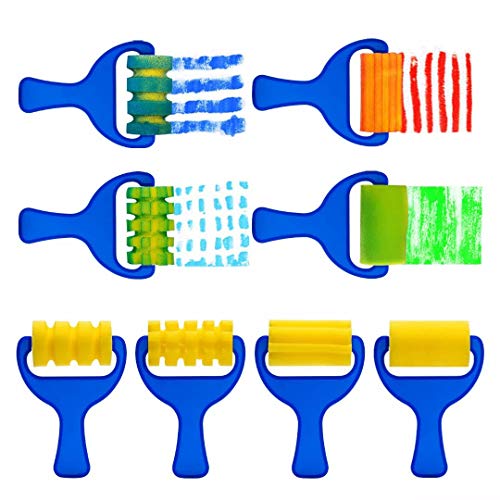 53Pcs Paint Sponges For Kids, Kids Paint Brushes Set, Washable Sponge Painting Brushes Paint Kits - Kids Paint Sponges Early Learning Sponge Paint Tools With 26 Alphabets #TOP2