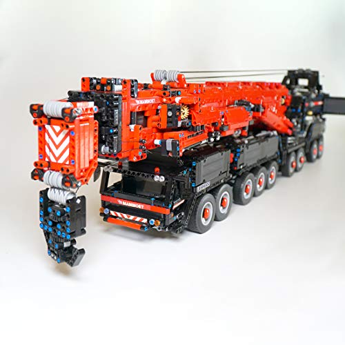 BBDI Technik Fernbedienung Kran Bausteine für LTM 11200, RC Kran LKW Modell Mobiler Schwerlastkran Klemmbausteine, Groß… – Bild 8