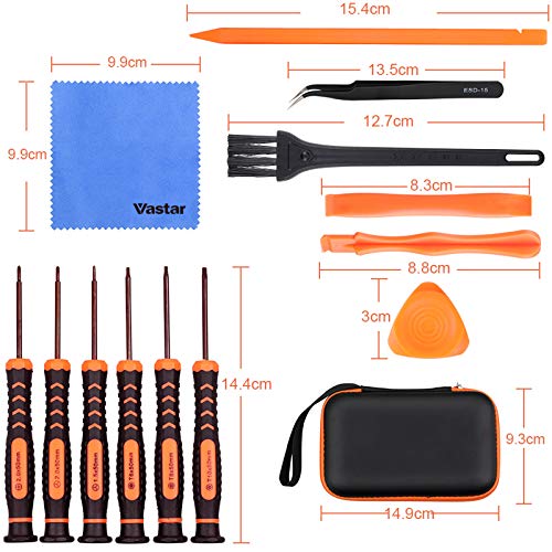 Vastar 17Pcs Triwing Screwdriver Set For Nintendo - Full Professional Screwdriver Bit Repair Tool Kit With S2 Steel For Nintendo New 3Ds/2Ds Xl/Nes/Snes Classic (2017)/Nintendo Nds/Nds #TOP6