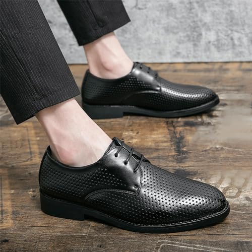 Fashion Oxford Shoes Men's Lightweight Formal Shoes Men's Breathable Lace-up Brogues3
