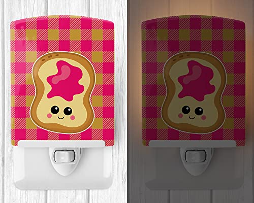 Lámpara de noche de cerámica Jelly Toast 6x4x3 pulg miniatura 2