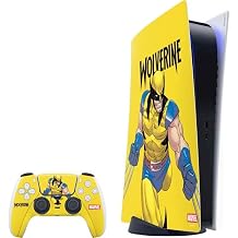 Skinit Decal Gaming Skin Compatible with PS5 Bundle - Officially Licensed Marvel X-Men The Wolverine Design