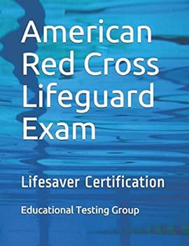 Paperback American Red Cross Lifeguard Exam: Lifesaver Certification Book