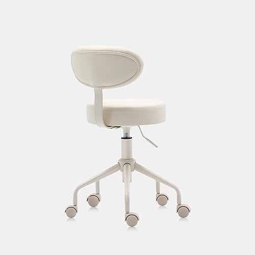 Vista 41 de Taburete hidráulico giratorio 503 de altura ajustable para clínica, enfermería, spas, salones de belleza, dentistas, oficina en casa