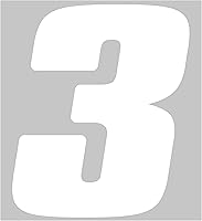 Vista 2 de Dirt Digits DD43B-0 - Vinilo troquelado de precisión de alto brillo de 4 pulgadas, color negro, número 0, paquete de 3