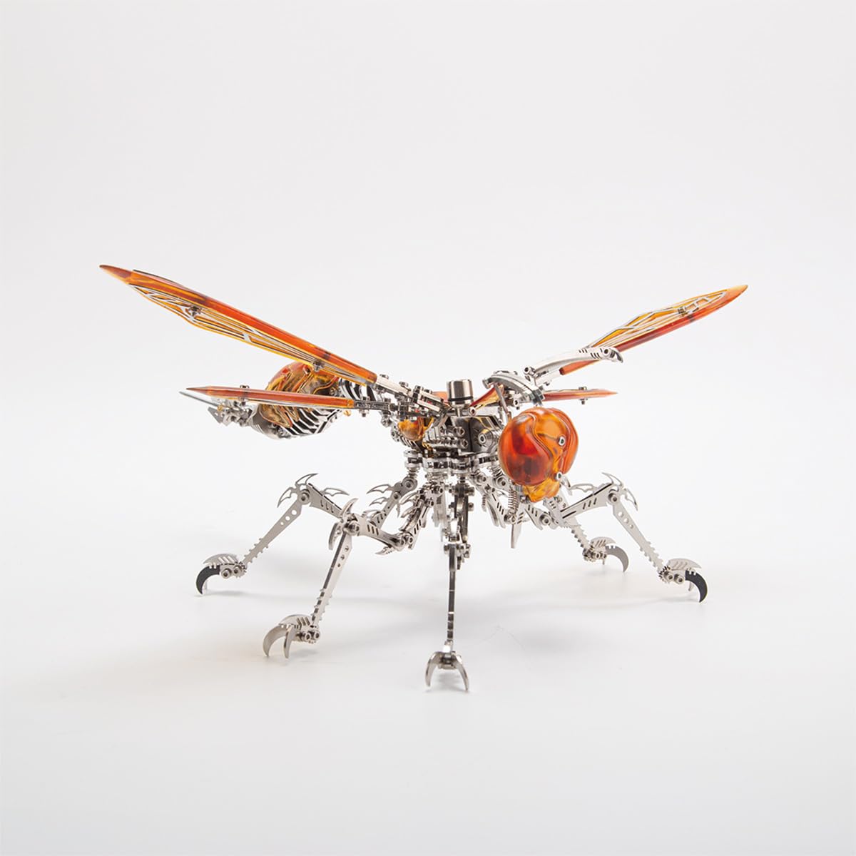 Rompecabezas de metal 3D para adultos, más de 420 piezas, kit de modelo de avispa mecánica Steampunk, rompecabezas de insectos 3D, rompecabezas de rompecabezas para el cerebro