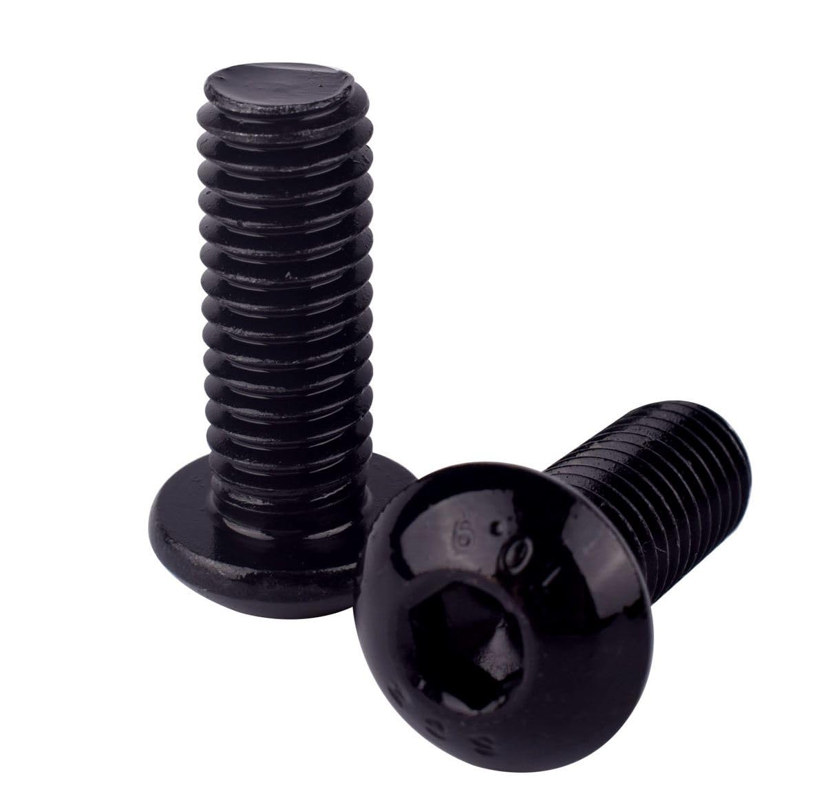 20PCS 1/4-20 x 1-1/2" Button Head Socket Cap Screws Bolts, Allen Hex Drive, Black Oxide Alloy Steel 10.9 Grade, UNC Machine Fully Thread