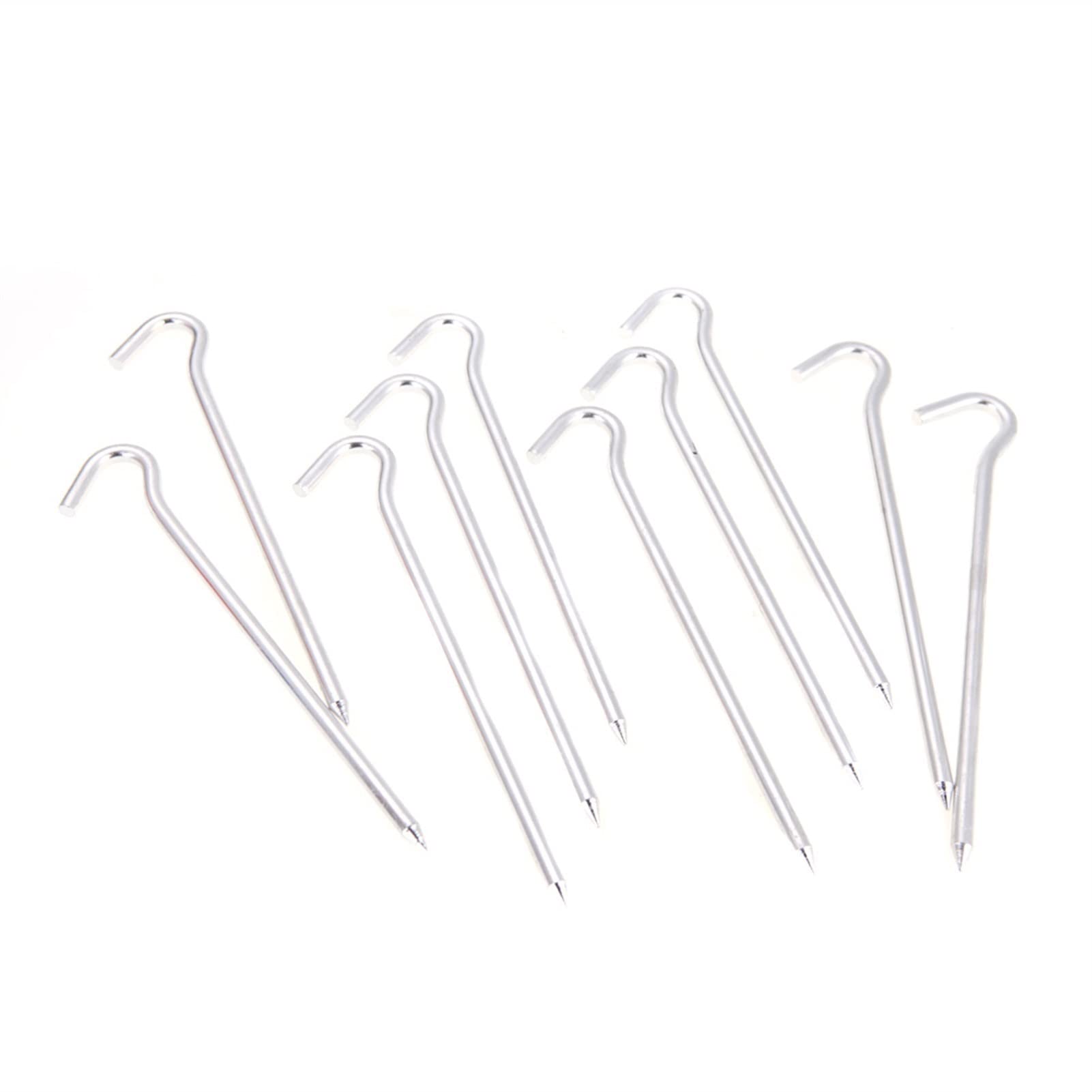 Piquets pour rideaux - Accessoires pour rideaux Couleur du ruban 10 pièces 18 cm Piquet pour tente en alliage d'aluminium Broche pour piquet Clou pour camping Randonnée Outil de voyage Clou f