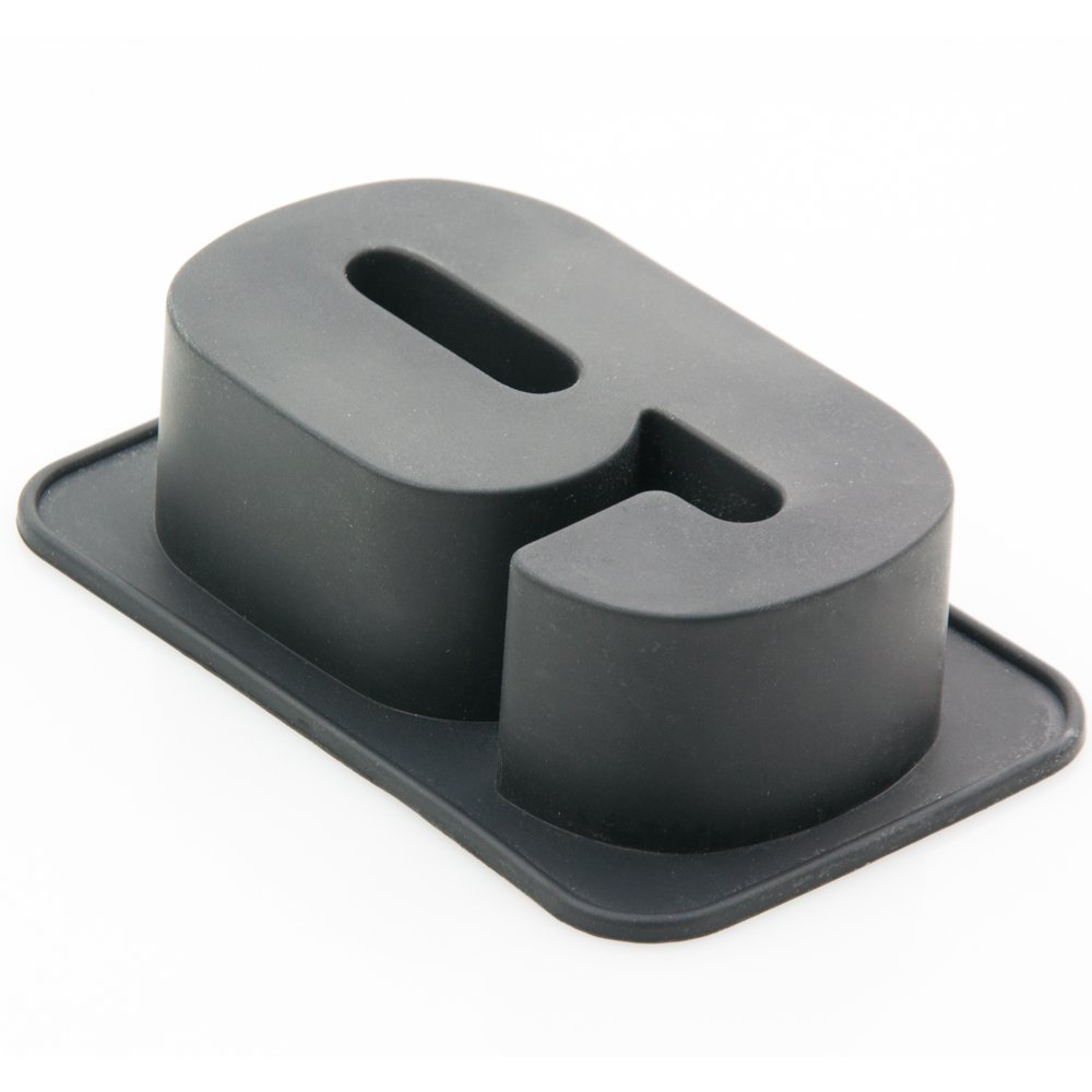 S4u Black Birthday Cake Number Silicone Moulds Non-Stick Individual Personalized Flexible Silicone Bakeware Sweet Moulds (Number - 9)